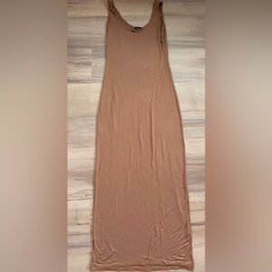 PrettyLittleThing Camel Maxi Dress